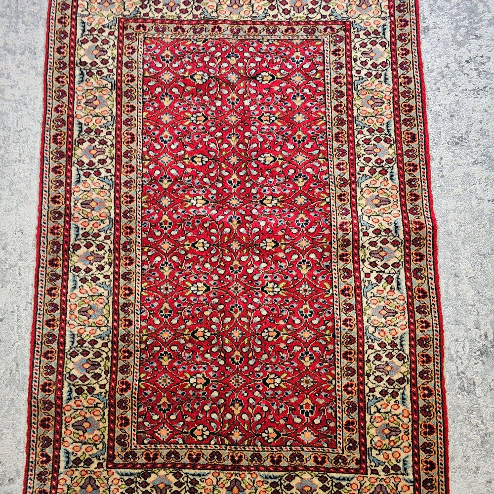 Hand knotted vintage Kayseri seccade(hand made wool)